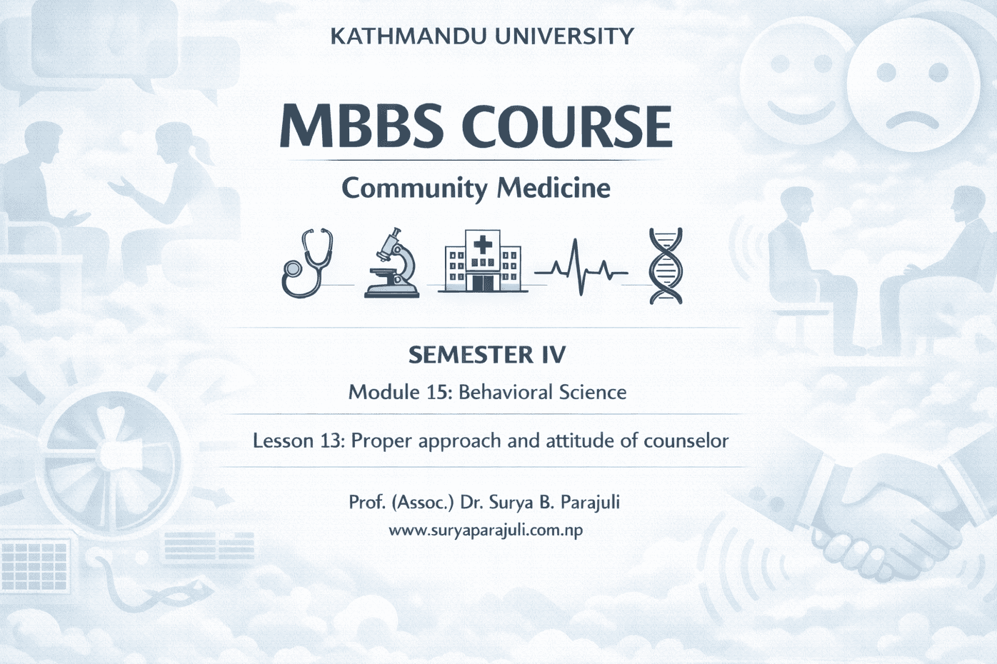 Lesson 13: Proper approach and attitude of counselor